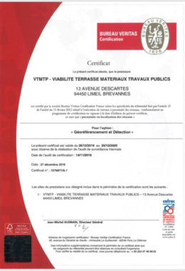 Certificat Bureau Veritas